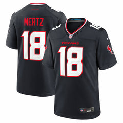 Graham Mertz Houston Texans Team Game Jersey - Navy - Nike