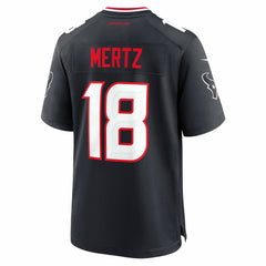 Graham Mertz Houston Texans Team Game Jersey - Navy - Nike