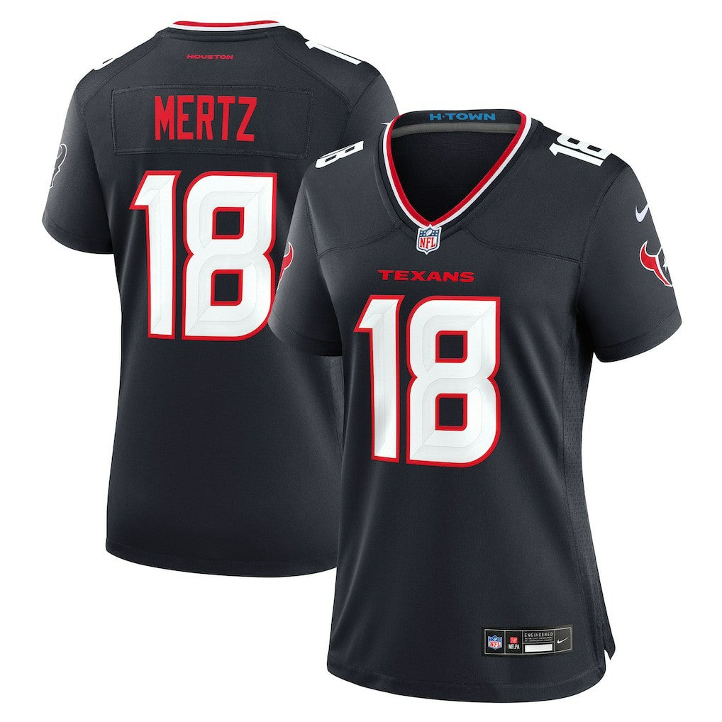 Graham Mertz Houston Texans Women's Team Game Jersey - Navy - Nike