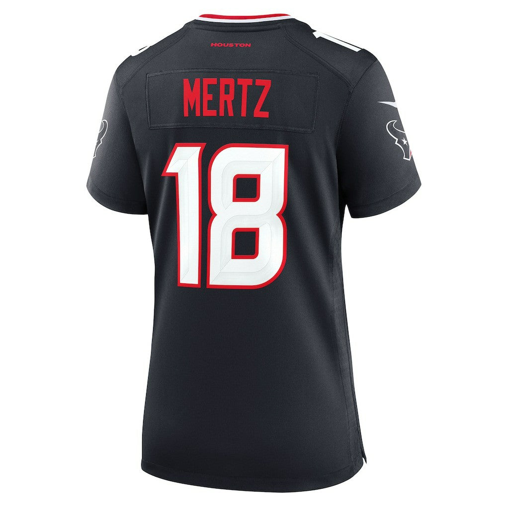 Graham Mertz Houston Texans Women's Team Game Jersey - Navy - Nike