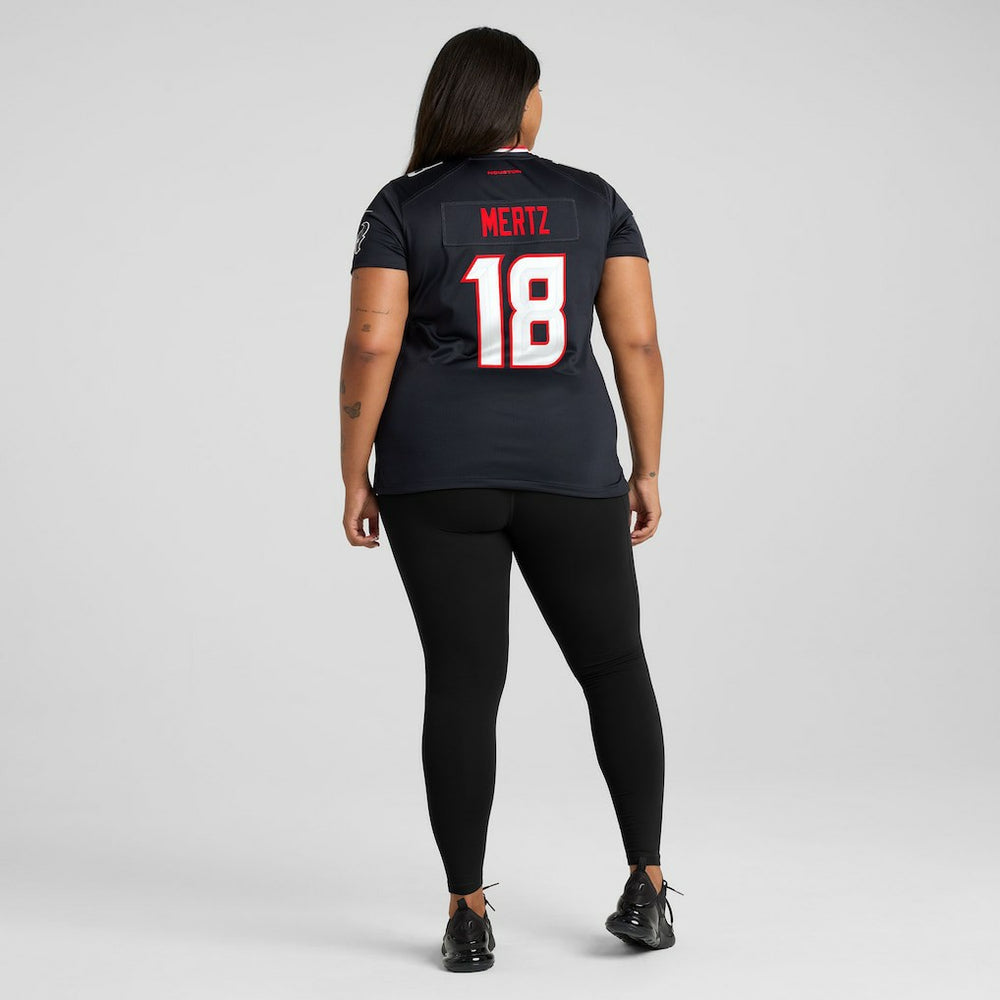 Graham Mertz Houston Texans Women's Team Game Jersey - Navy - Nike