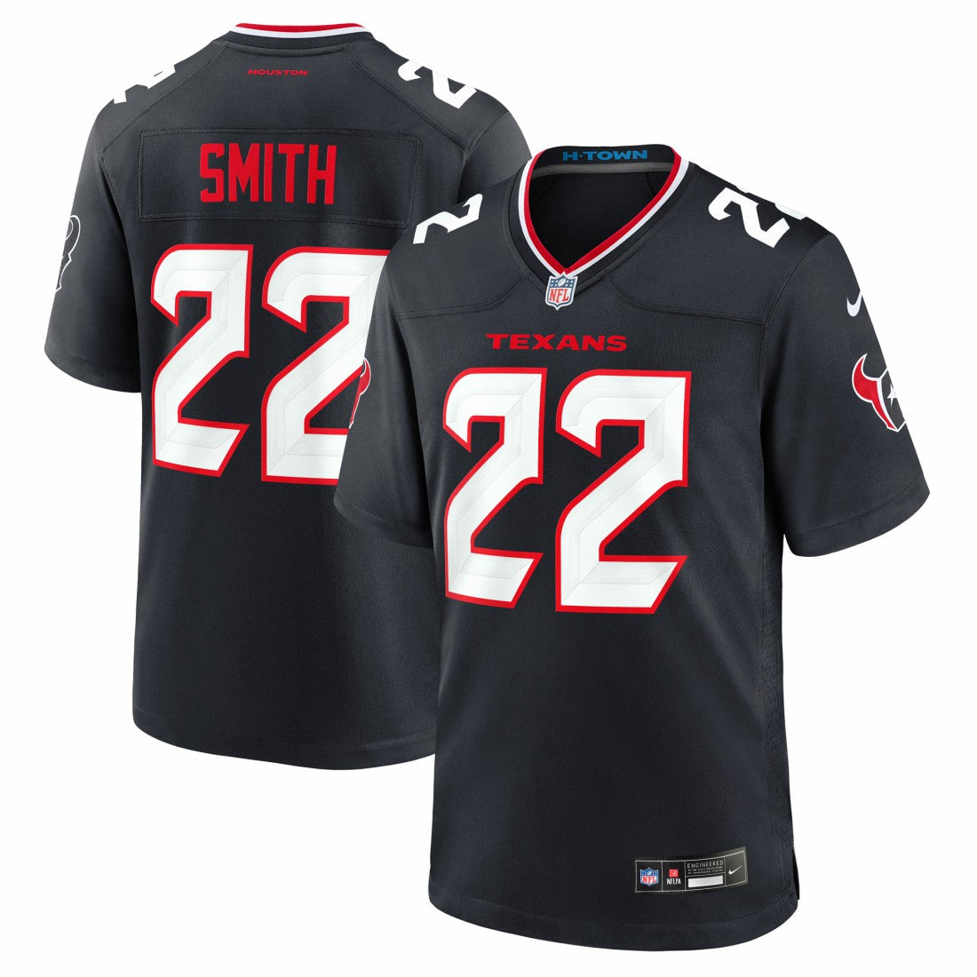 Jaylin Smith Houston Texans Team Game Jersey - Navy - Nike