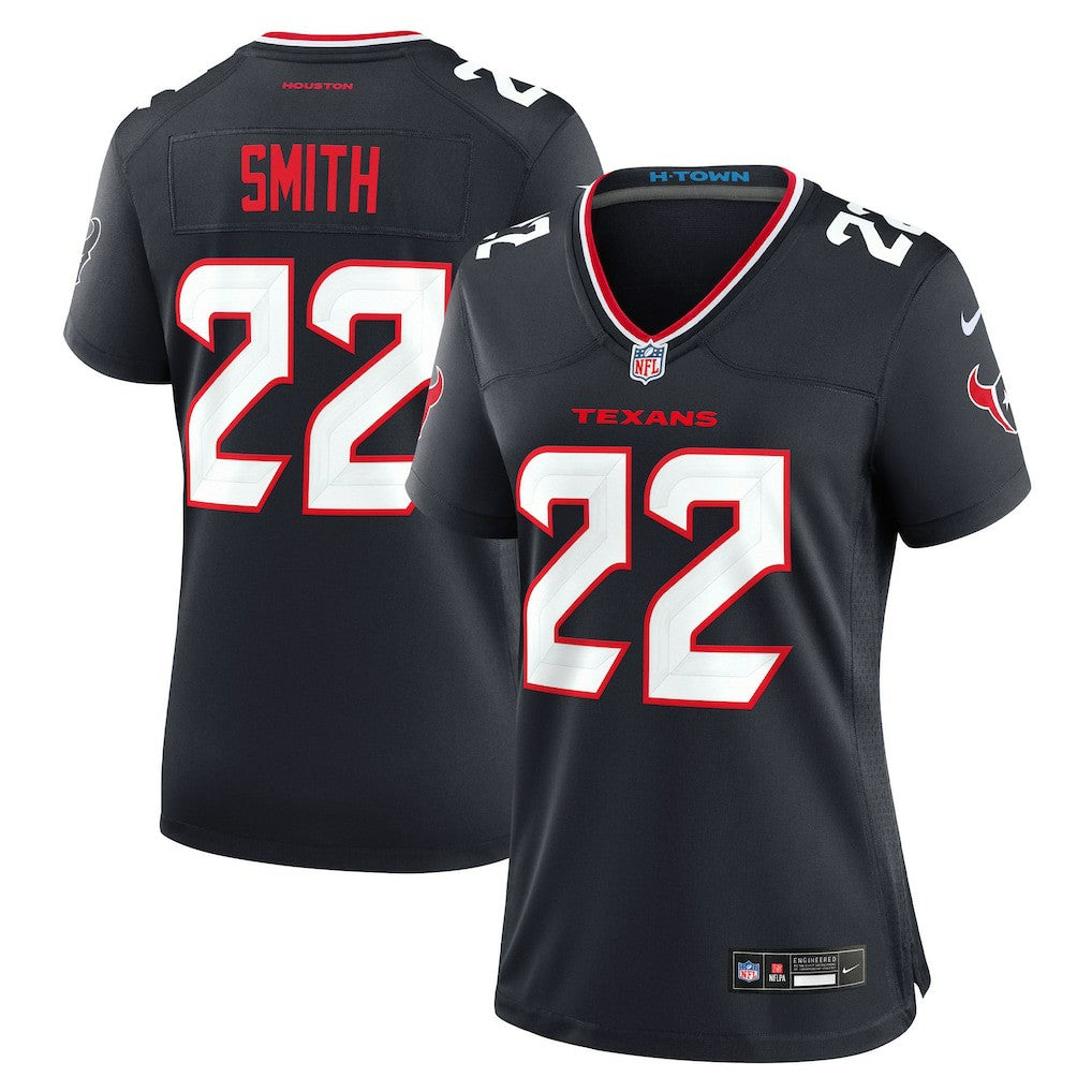 Jaylin Smith Houston Texans Women's Team Game Jersey - Navy - Nike