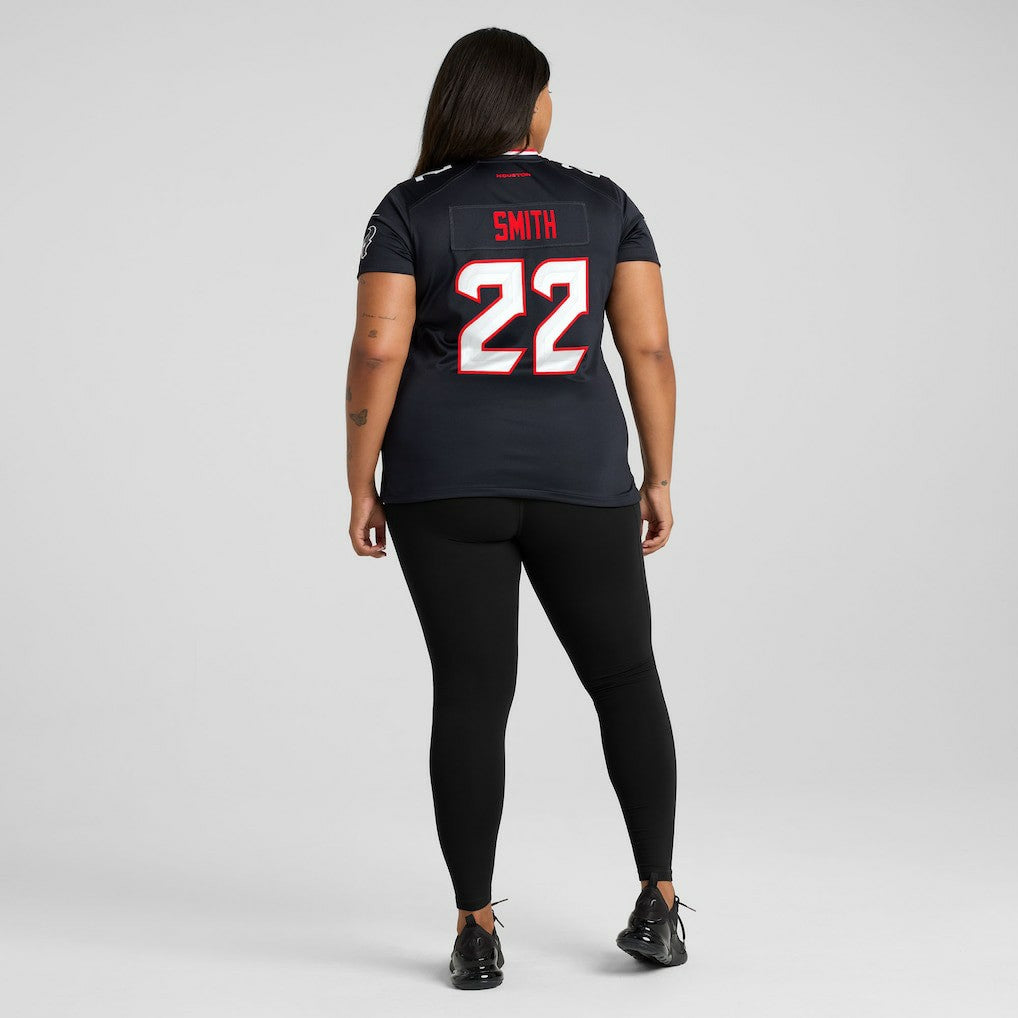 Jaylin Smith Houston Texans Women's Team Game Jersey - Navy - Nike