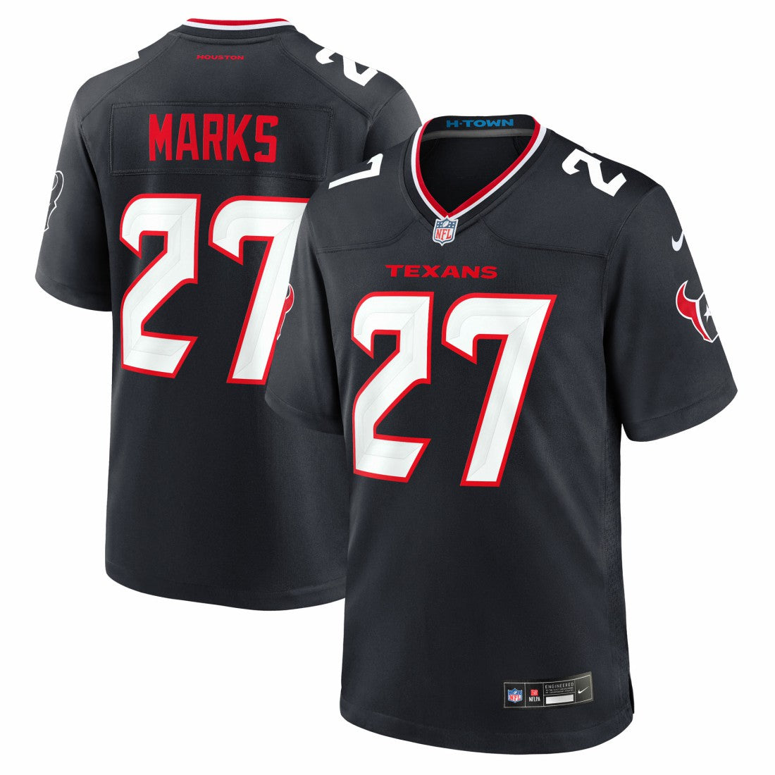 Woody Marks Houston Texans Team Game Jersey - Navy - Nike