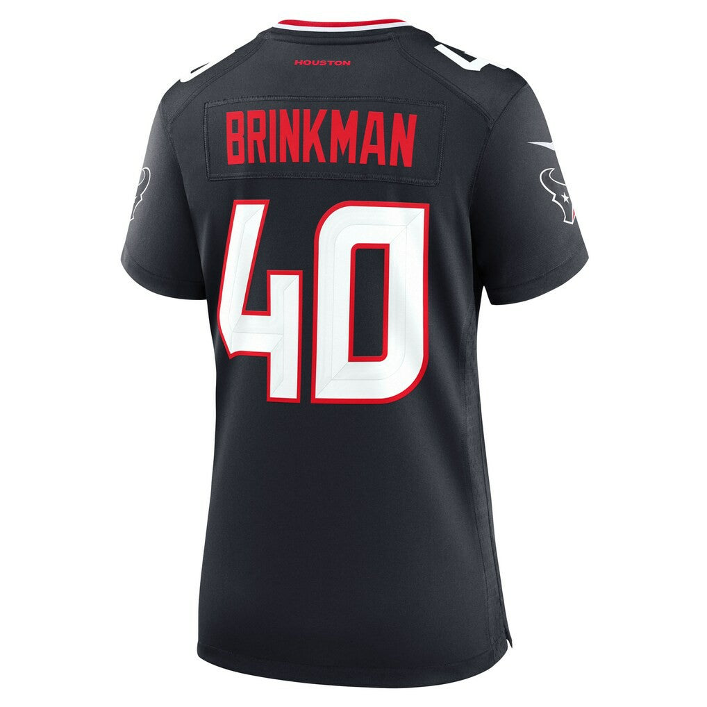 Austin Brinkman Houston Texans Women's Team Game Jersey - Navy - Nike