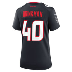 Austin Brinkman Houston Texans Women's Team Game Jersey - Navy - Nike
