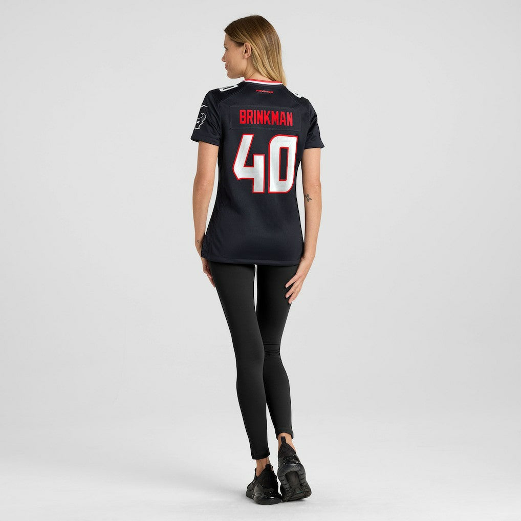 Austin Brinkman Houston Texans Women's Team Game Jersey - Navy - Nike