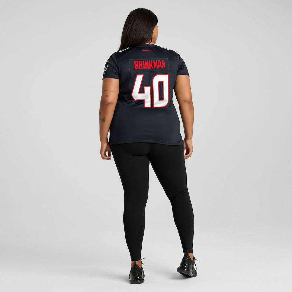 Austin Brinkman Houston Texans Women's Team Game Jersey - Navy - Nike