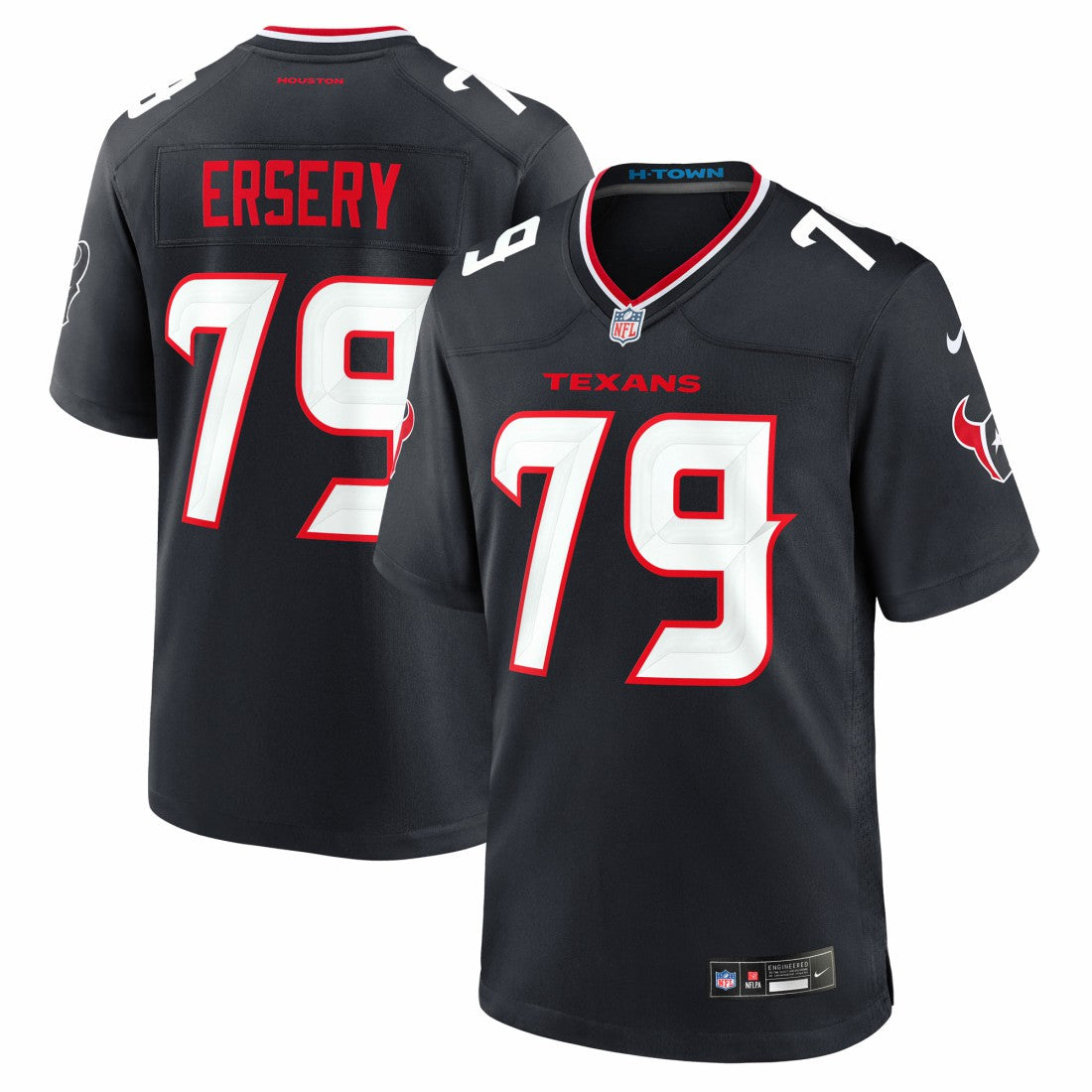 Aireontae Ersery Houston Texans Team Game Jersey - Navy - Nike