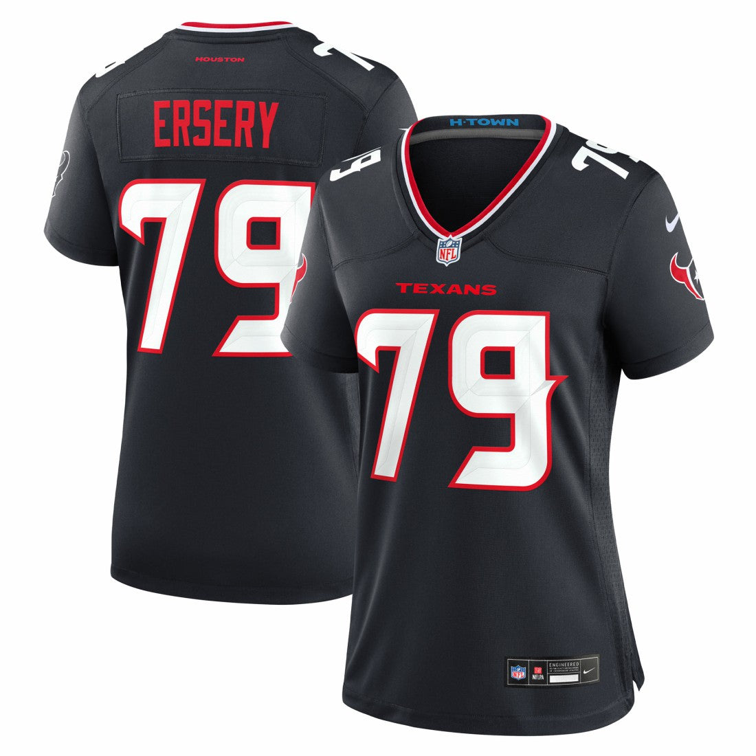 Aireontae Ersery Houston Texans Women's Team Game Jersey - Navy - Nike