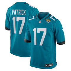 Tim Patrick Jacksonville Jaguars Team Game Jersey - Teal - Nike