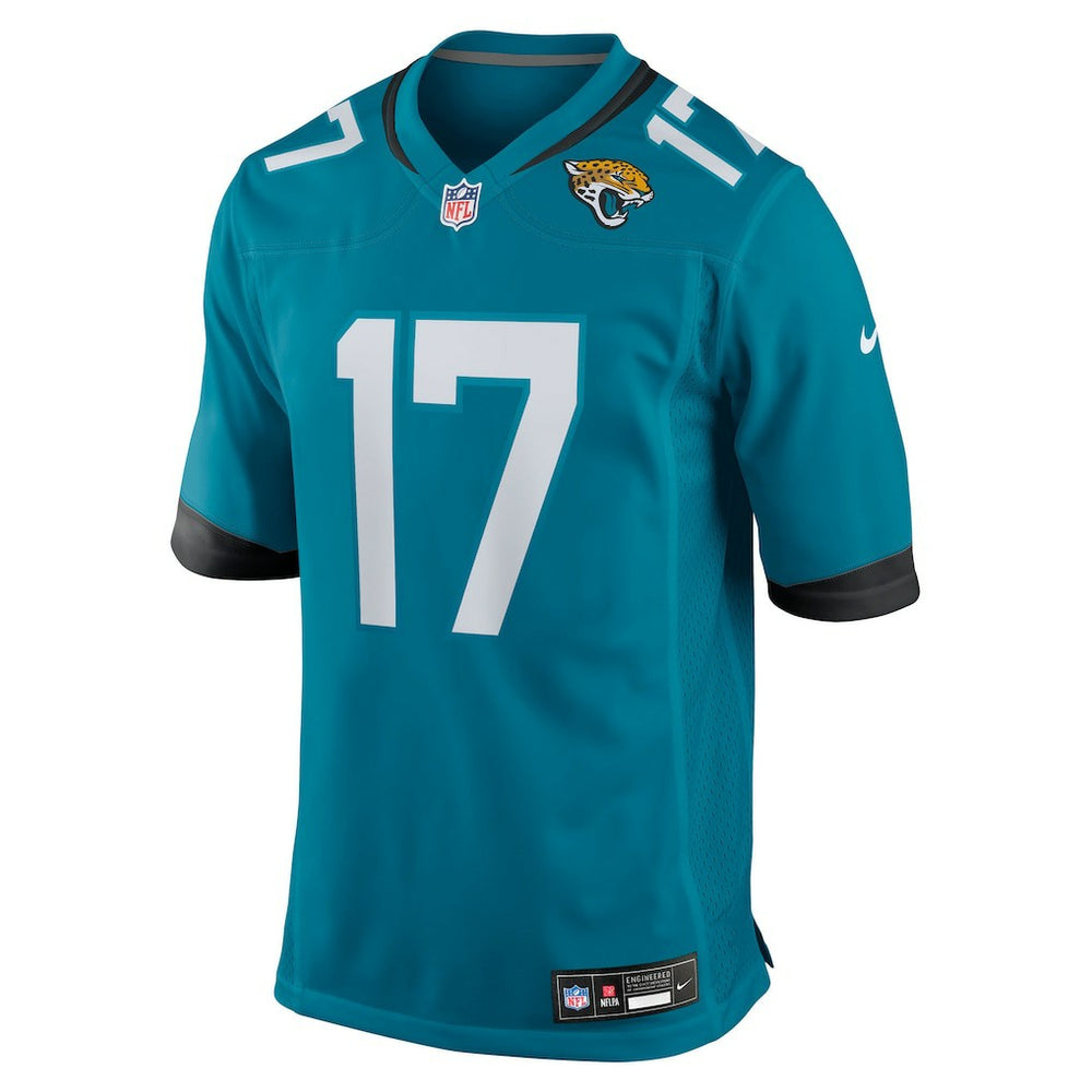 Tim Patrick Jacksonville Jaguars Team Game Jersey - Teal - Nike