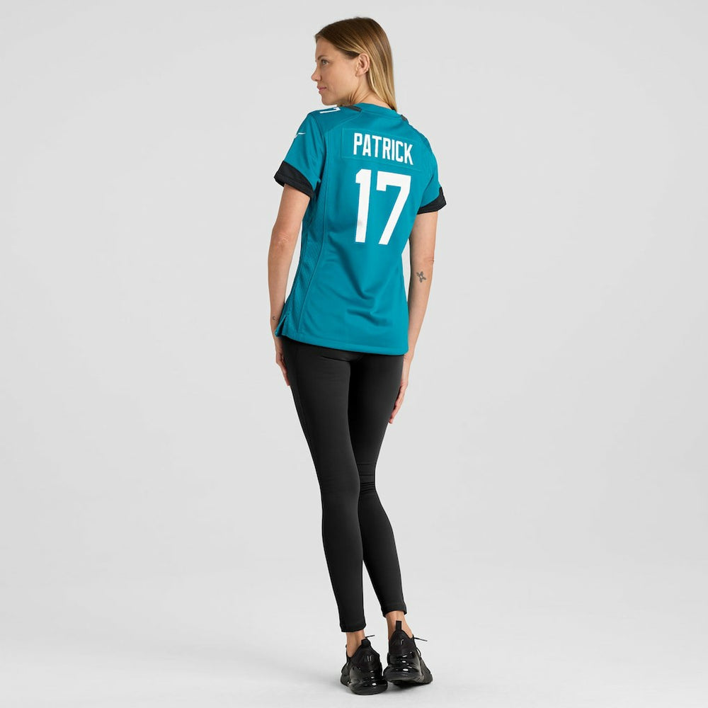 Tim Patrick Jacksonville Jaguars Women's Team Game Jersey - Teal - Nike