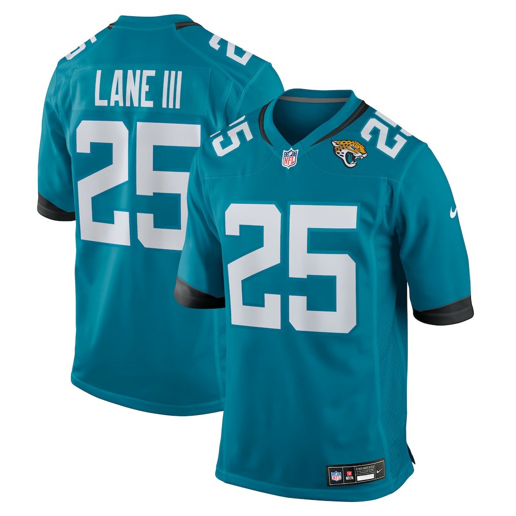 Rayuan Lane III Jacksonville Jaguars Team Game Jersey - Teal - Nike