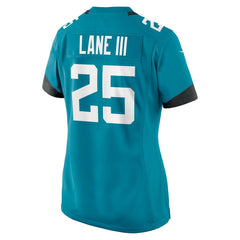 Rayuan Lane III Jacksonville Jaguars Women's Team Game Jersey - Teal - Nike