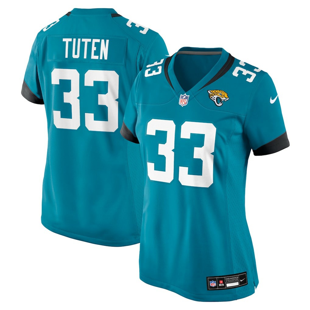 Bhayshul Tuten Jacksonville Jaguars Women's Team Game Jersey - Teal - Nike
