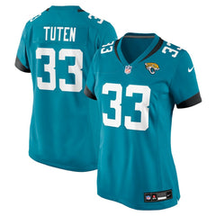 Bhayshul Tuten Jacksonville Jaguars Women's Team Game Jersey - Teal - Nike