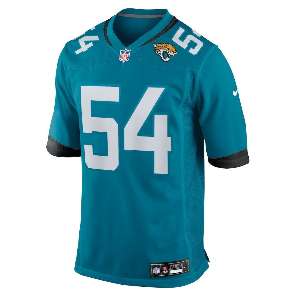 Jack Kiser Jacksonville Jaguars Team Game Jersey - Teal - Nike