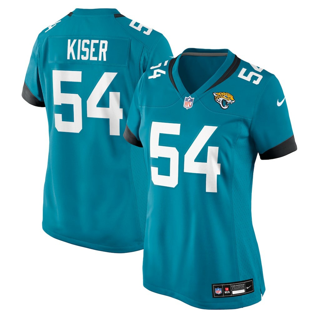 Jack Kiser Jacksonville Jaguars Women's Team Game Jersey - Teal - Nike