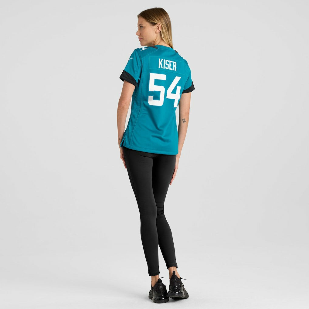 Jack Kiser Jacksonville Jaguars Women's Team Game Jersey - Teal - Nike