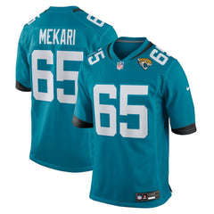 Patrick Mekari Jacksonville Jaguars Team Game Jersey - Teal - Nike