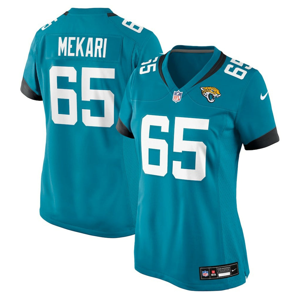 Patrick Mekari Jacksonville Jaguars Women's Team Game Jersey - Teal - Nike