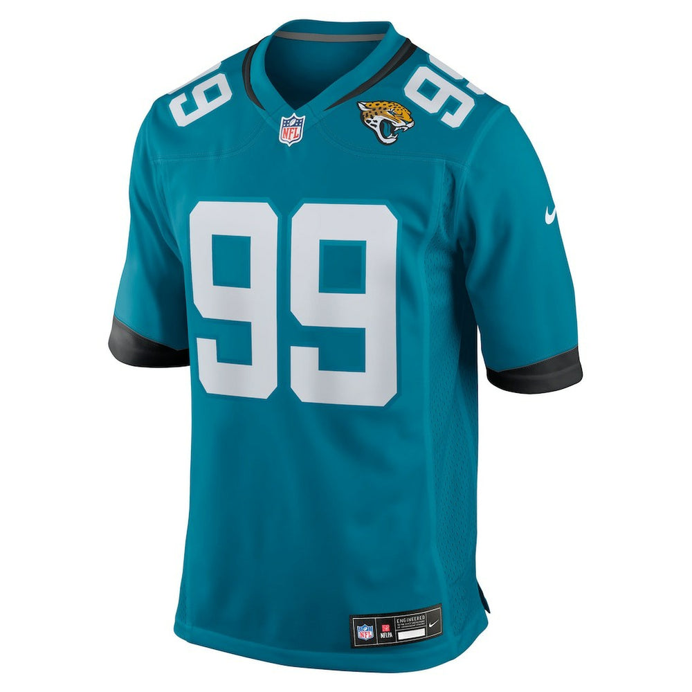 Austin Johnson Jacksonville Jaguars Team Game Jersey - Teal - Nike