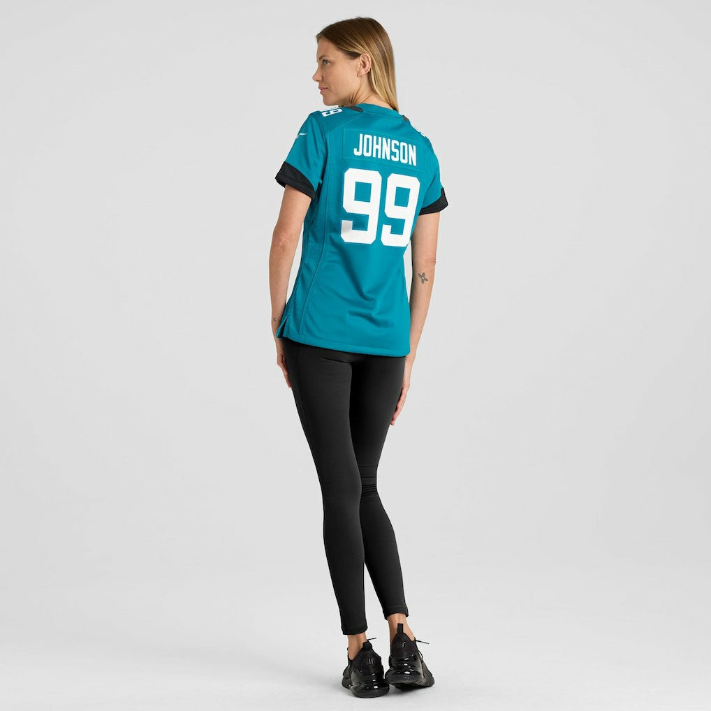 Austin Johnson Jacksonville Jaguars Women's Team Game Jersey - Teal - Nike
