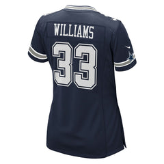 Javonte Williams Dallas Cowboys Women's Team Game Jersey - Navy - Nike