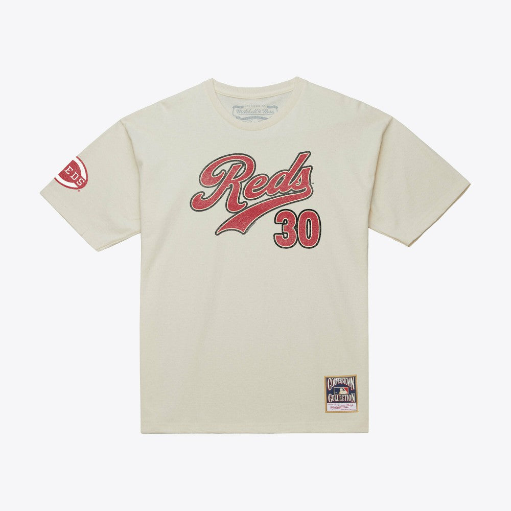 Ken Griffey Jr. Cincinnati Reds Mitchell & Ness Cooperstown Collection Throwback Name & Number T-Shirt Near Me