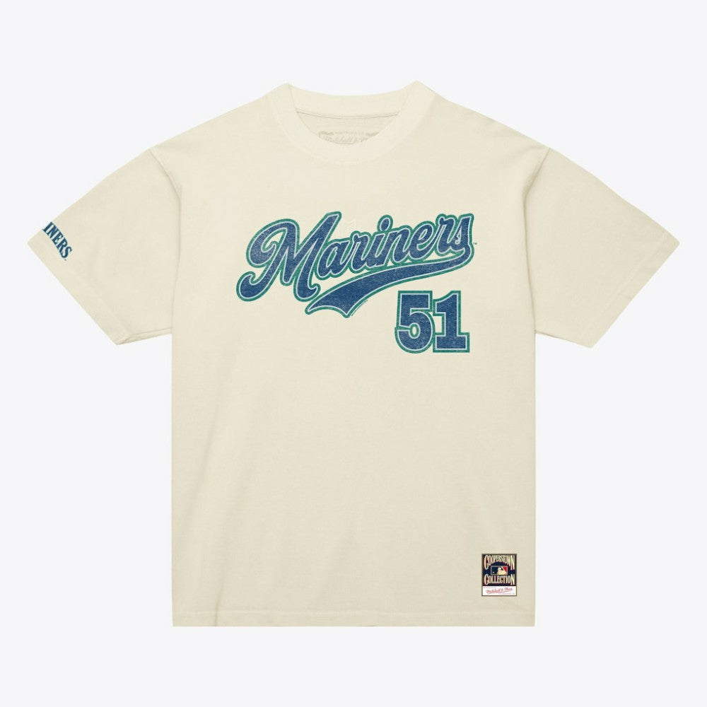 Ichiro Suzuki Seattle Mariners Mitchell & Ness Cooperstown Collection Throwback Name & Number T-Shirt for sale