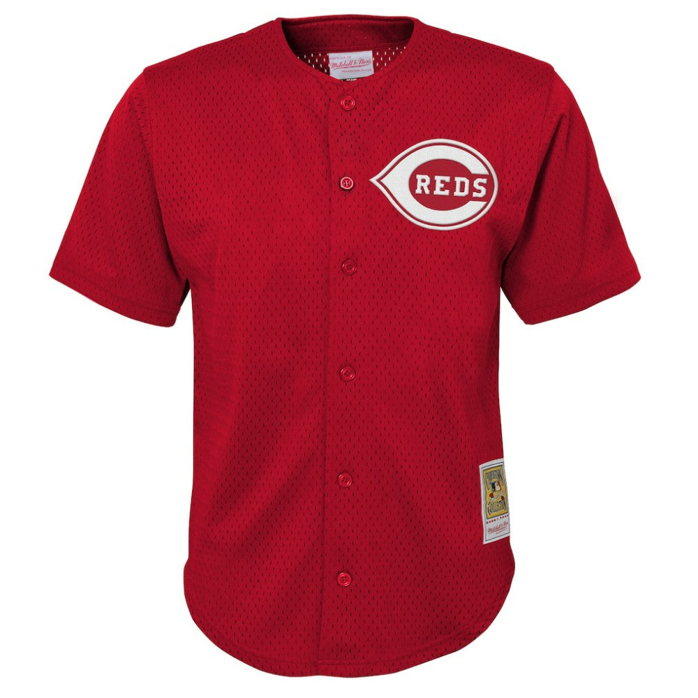 Deion Sanders Cincinnati Reds Mitchell & Ness Youth Cooperstown Mesh Batting Practice Jersey Online
