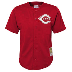 Deion Sanders Cincinnati Reds Mitchell & Ness Youth Cooperstown Mesh Batting Practice Jersey Online