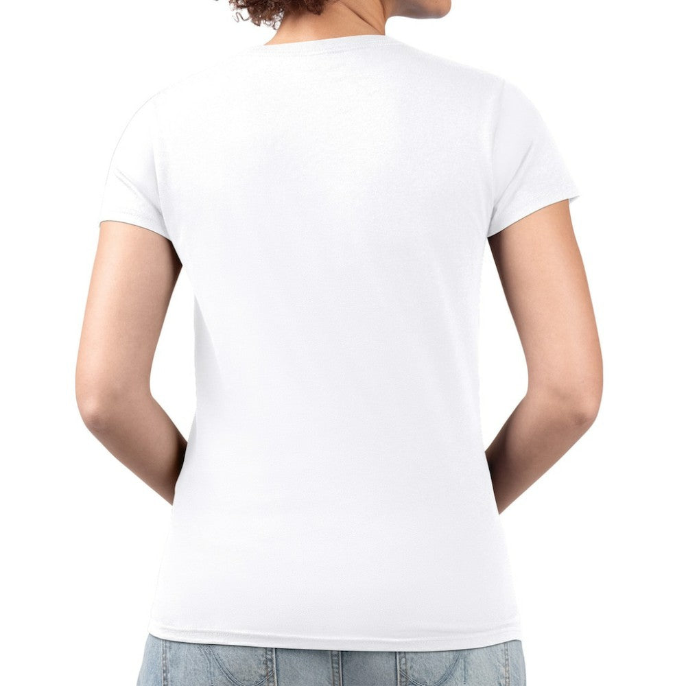 Texas Rangers G-III 4Her by Carl Banks Women's Metallic Drop Lightweight V-Neck T-Shirt for sale