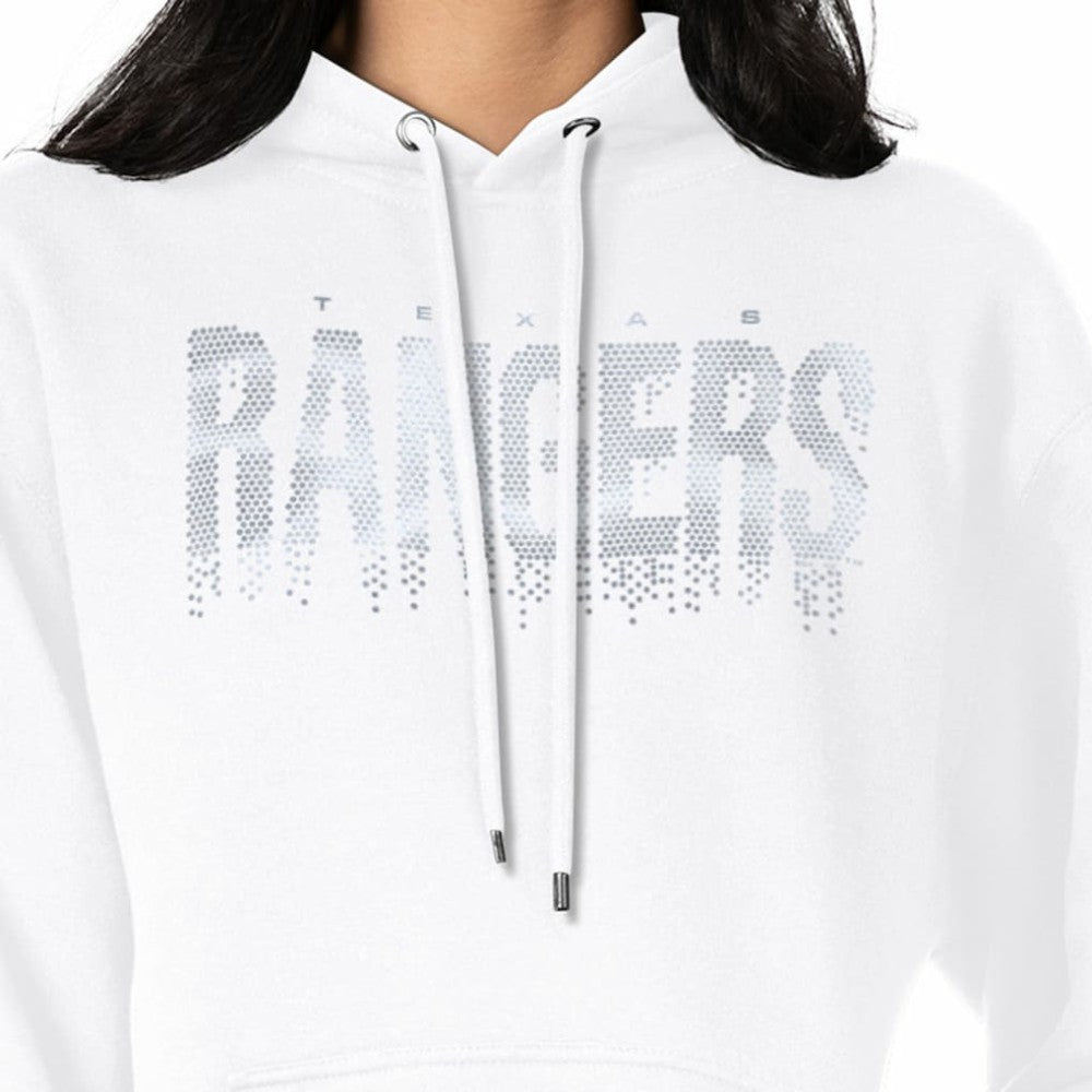 Texas Rangers G-III 4Her by Carl Banks Women's Metallic Drop Fleece Hoodie Near Me