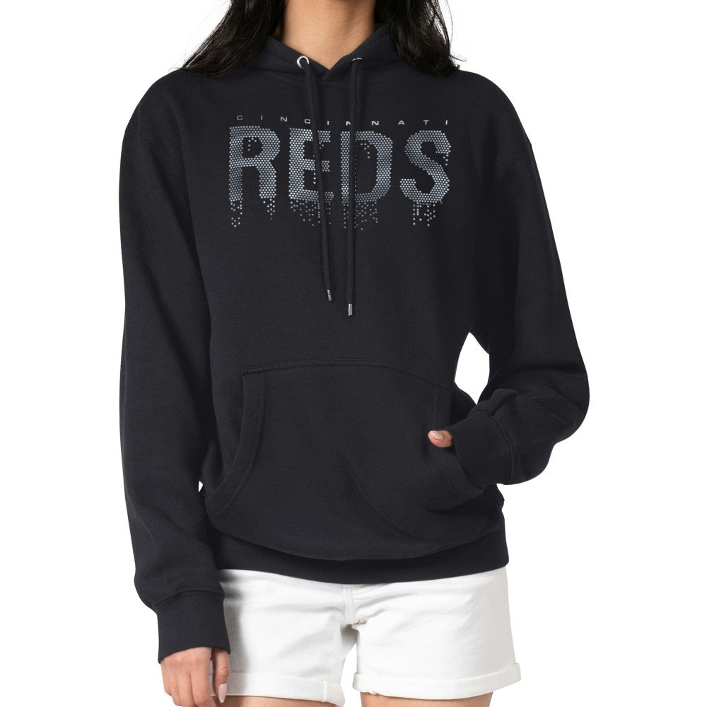 Cincinnati Reds G-III 4Her by Carl Banks Women's Metallic Drop Fleece Hoodie Sale