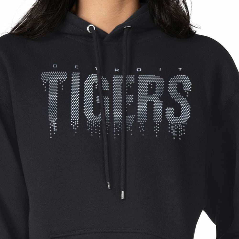 Detroit Tigers G-III 4Her by Carl Banks Women's Metallic Drop Fleece Hoodie Sale