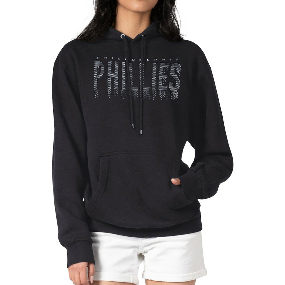 Philadelphia Phillies G-III 4Her by Carl Banks Women's Metallic Drop Fleece Hoodie Sale