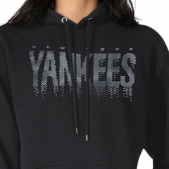 New York Yankees G-III 4Her by Carl Banks Women's Metallic Drop Fleece Hoodie Sale