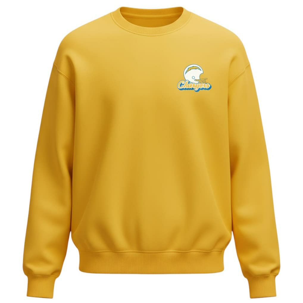 Los Angeles Chargers The Wild Collective Unisex Charger Power Fleece Sweatshirt - Gold - NFL