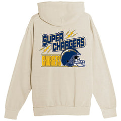 Los Angeles Chargers The Wild Collective Unisex Superchargers Hoodie - Cream - NFL