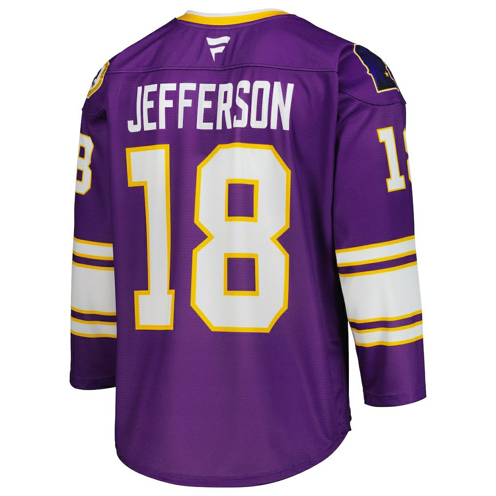 Justin Jefferson Minnesota Vikings Hockey Jersey - Purple - Fanatics