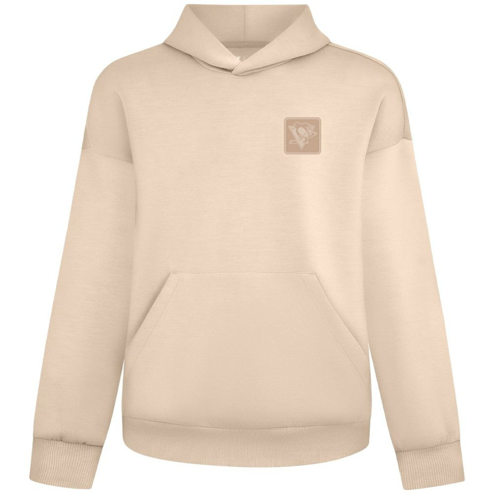 Pittsburgh Penguins Levelwear Unisex Tri-Blend Luxe Signature Hoodie - Khaki | NHL Clearance
