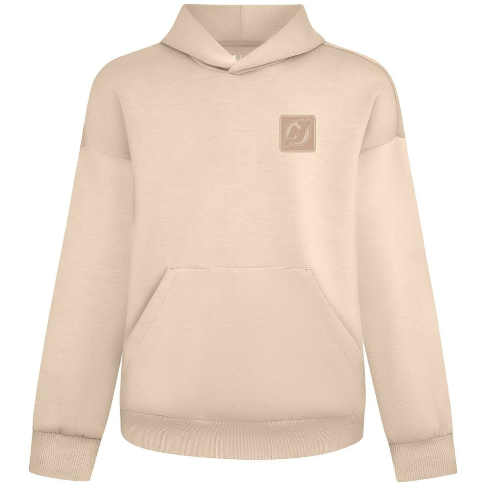 New Jersey Devils Levelwear Unisex Tri-Blend Luxe Signature Hoodie - Khaki | NHL near me