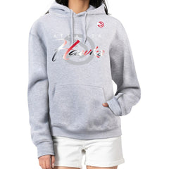 Atlanta Hawks G-III 4Her by Carl Banks Women's Shadow Logo Tri-Blend Fleece Hoodie Gray