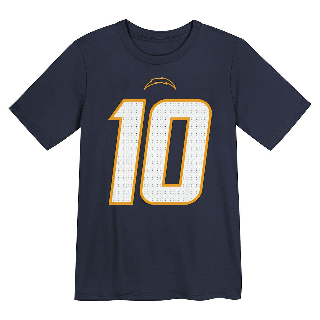 Justin Herbert Los Angeles Chargers Youth Name & Number T-Shirt - Navy - Nike