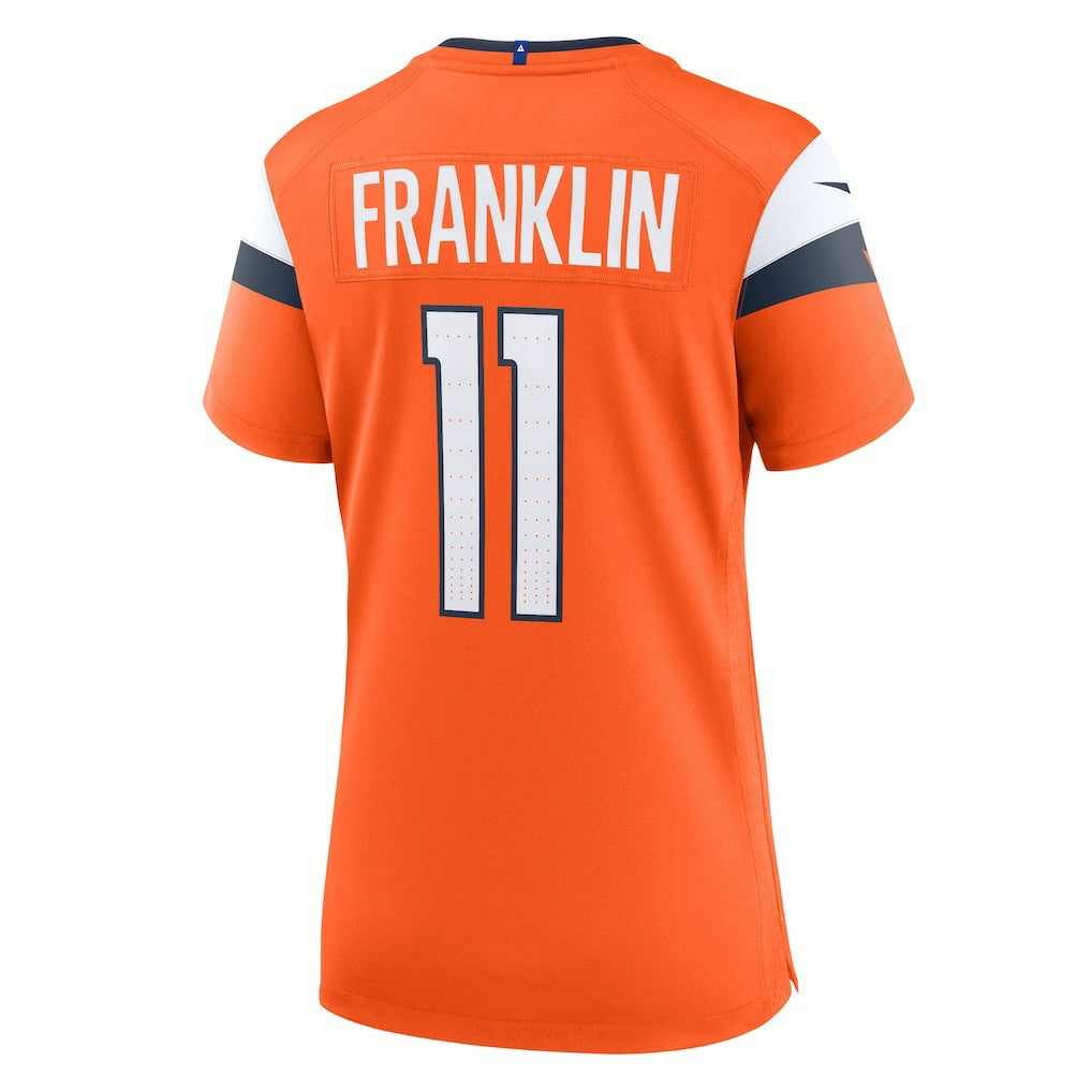 Troy Franklin Denver Broncos Women's Team Game Jersey - Orange - Nike