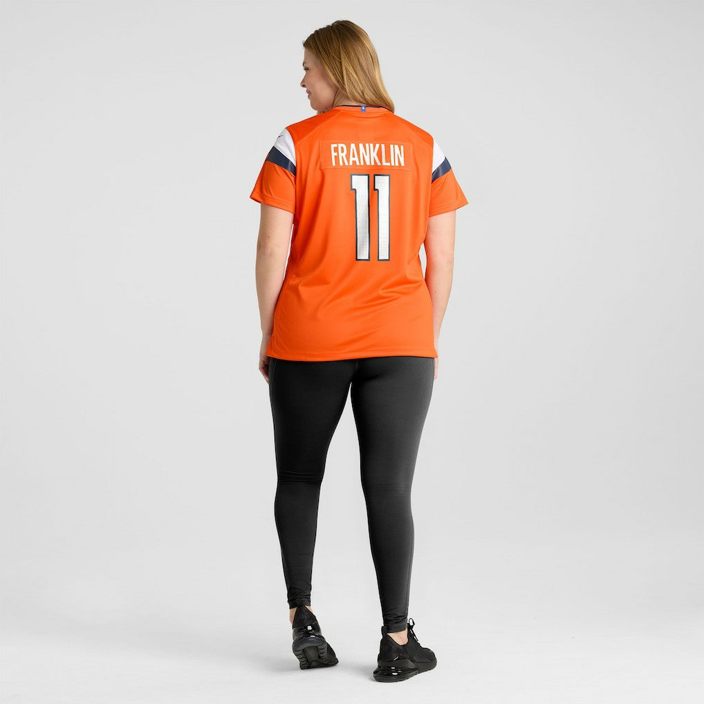 Troy Franklin Denver Broncos Women's Team Game Jersey - Orange - Nike