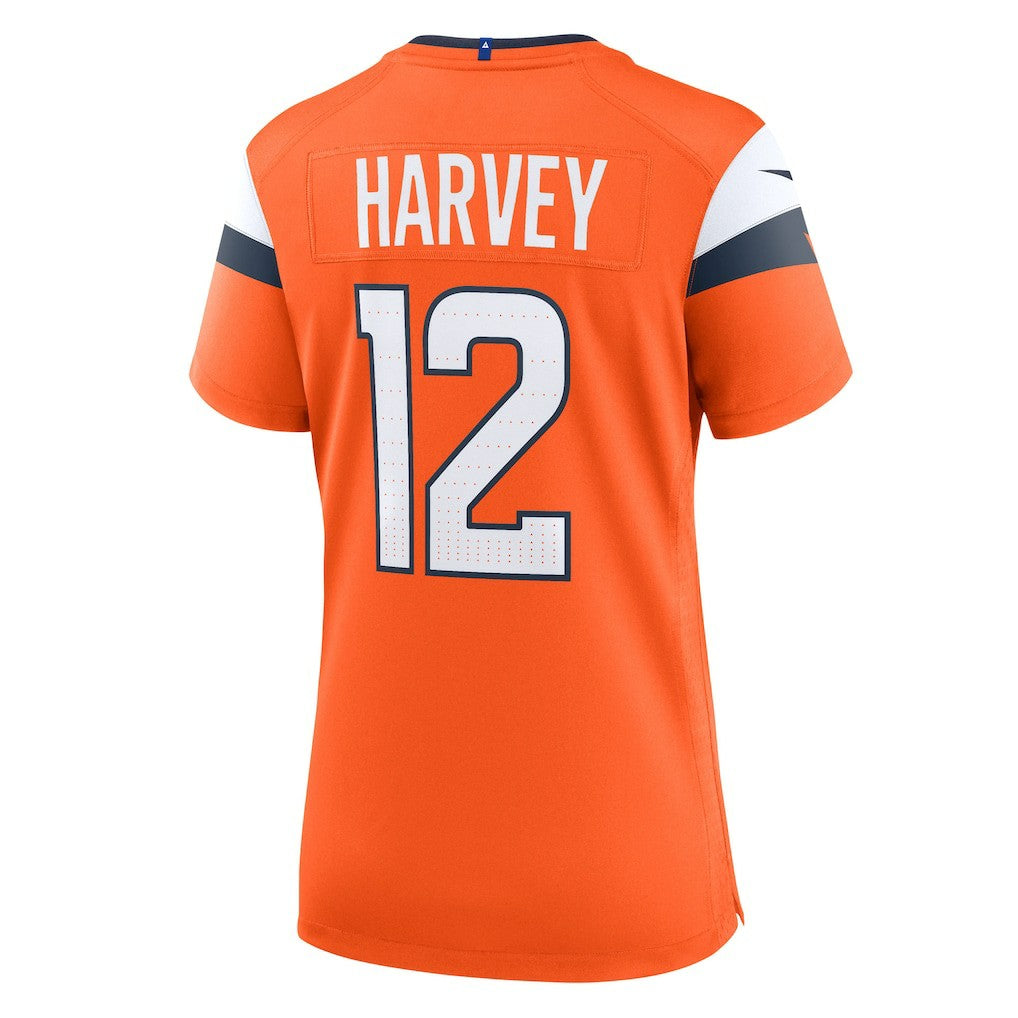 RJ Harvey Denver Broncos Women's Team Game Jersey - Orange - Nike